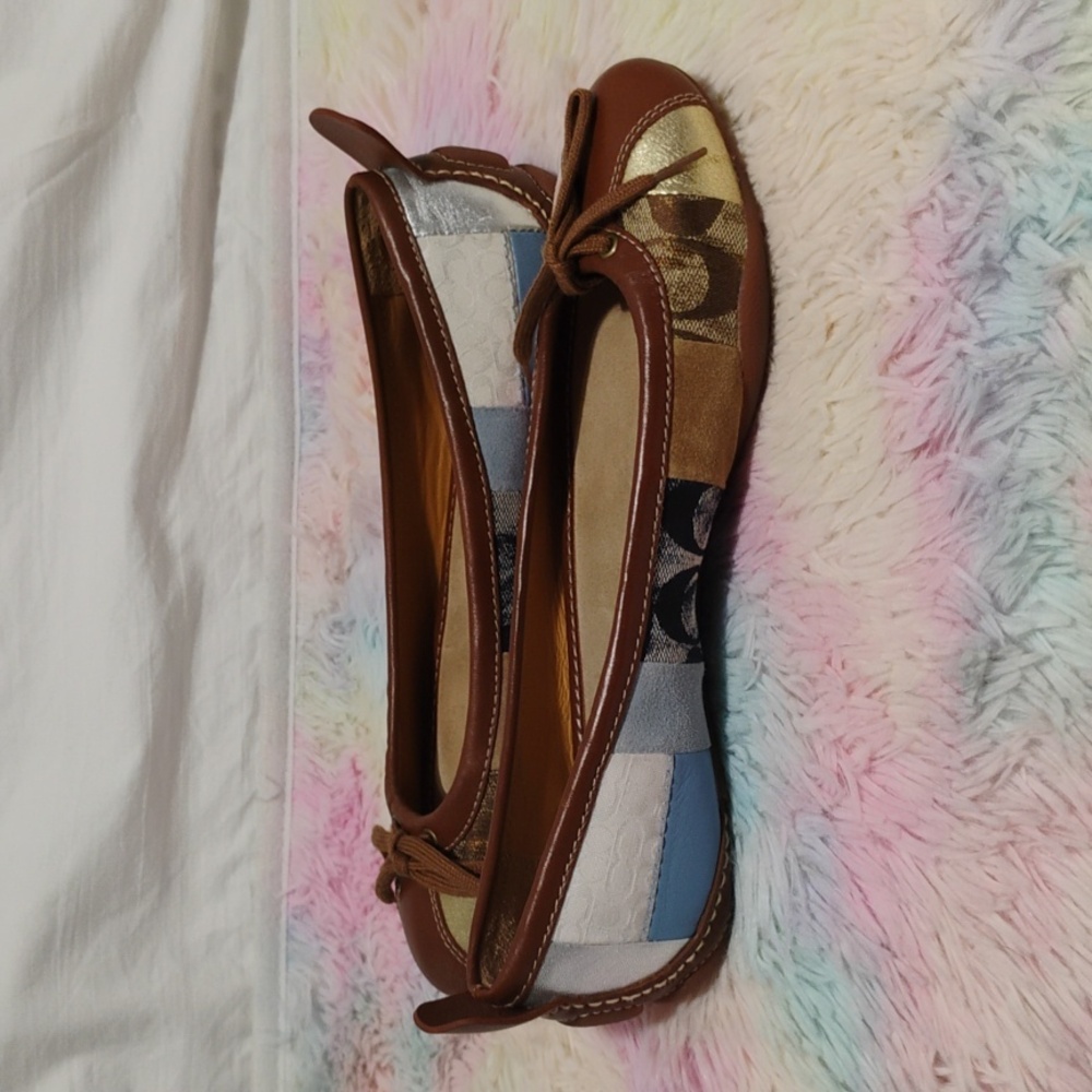 SALE! NWOT Coach Patchwork Jenilee Flats Sz.8.5 No Tags Or Box (X-100 CRATE) - Picture 9 of 16